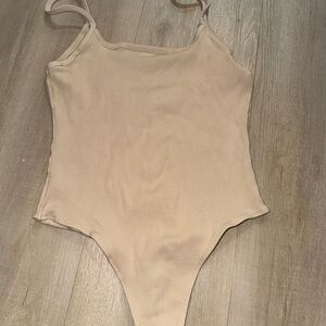 Ribbed bodysuit - Cream